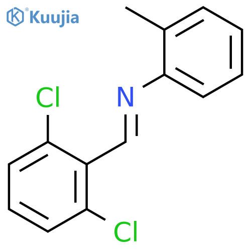 BENZENAMINE, N-[(2,6-DICHLOROPHENYL)METHYLENE]-2-METHYL- structure