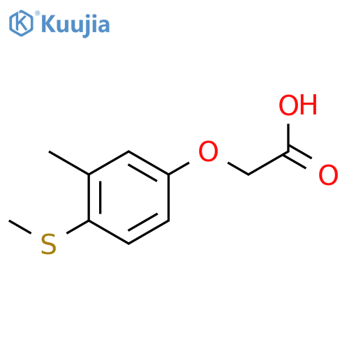 2-(3-Methyl-4-methylsulfanylphenoxy)acetic acid structure