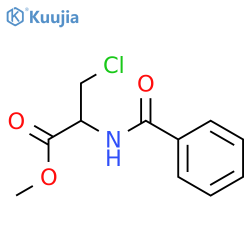 methyl N-benzoyl-3-chloroalaninate structure