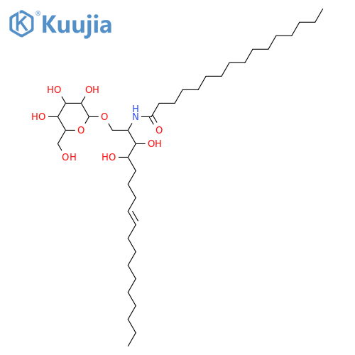 2-Amino-8-octadecene-1,3,4-triol; (2S,3S,4R,8Z)-form, N-Hexadecanoyl, 1-O-β-D-glucopyranoside structure