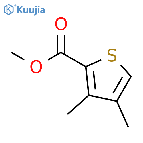 2-Thiophenecarboxylic acid, 3,4-dimethyl-, methyl ester structure