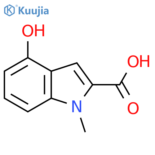 4-Hydroxy-1-methyl-1H-indole-2-carboxylic acid structure