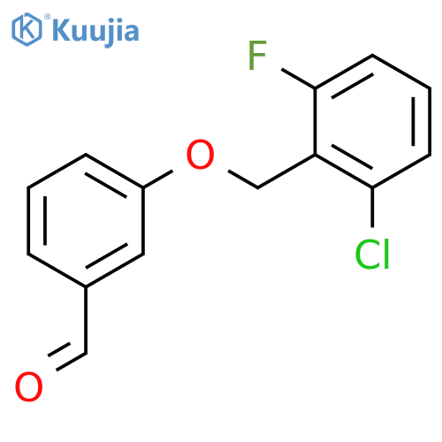 3-[(2-chloro-6-fluorophenyl)methoxy]benzaldehyde structure