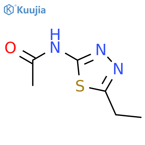N-(5-ethyl-1,3,4-thiadiazol-2-yl)acetamide structure