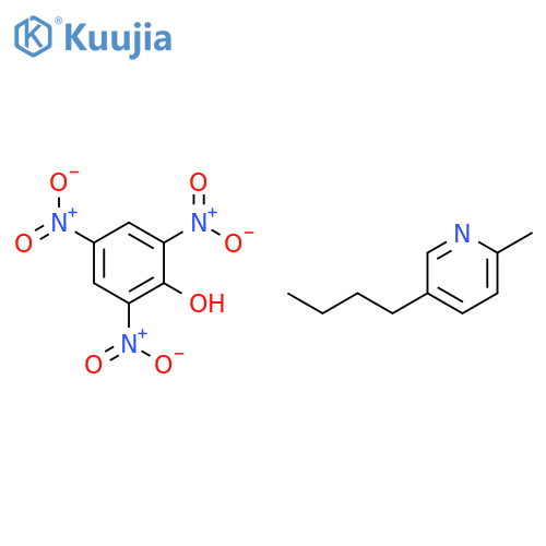 5-butyl-2-methylpyridine;2,4,6-trinitrophenol structure