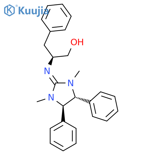 (4R,5R)-1,3-Dimethyl-4,5-diphenyl-2-(S)-1-benzyl-2-hydroxyethyliminoimidazolidine structure