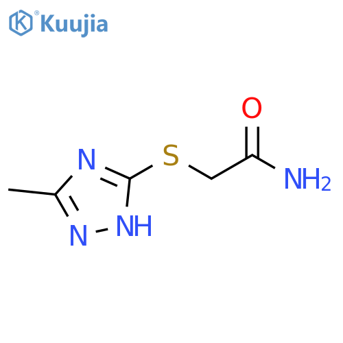 2-(5-methyl-4H-1,2,4-triazol-3-yl)sulfanylacetamide structure