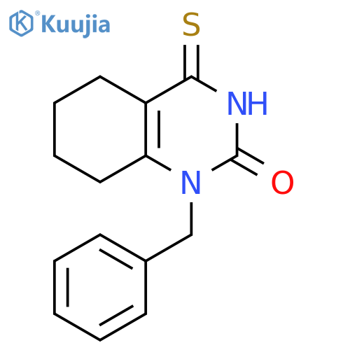 1-benzyl-4-sulfanylidene-5,6,7,8-tetrahydroquinazolin-2-one structure
