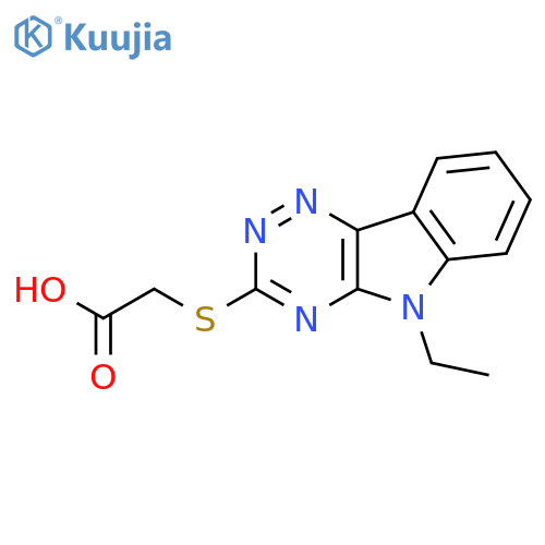 (5-Ethyl-5H-1,2,4triazino5,6-bindol-3-yl)thioacetic Acid structure