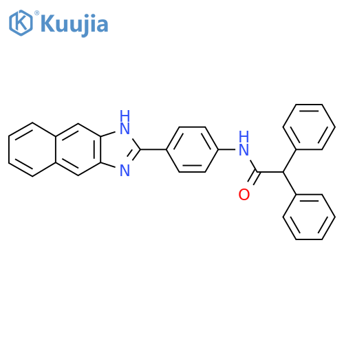 N-(4-{1H-naphtho2,3-dimidazol-2-yl}phenyl)-2,2-diphenylacetamide structure