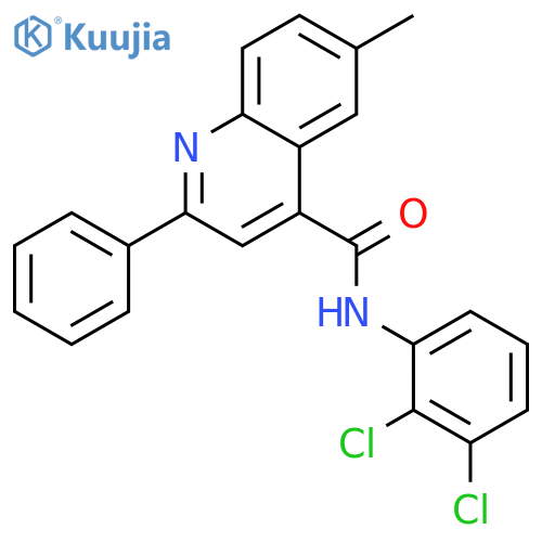 6-Methyl-2-phenyl-quinoline-4-carboxylic acid (2,3-dichloro-phenyl)-amide structure