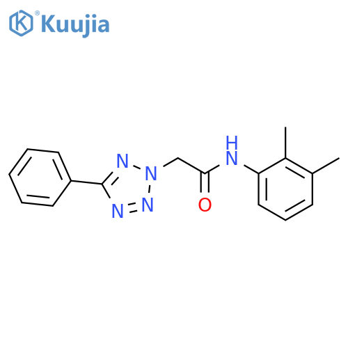 N-(2,3-dimethylphenyl)-2-(5-phenyl-2H-1,2,3,4-tetrazol-2-yl)acetamide structure