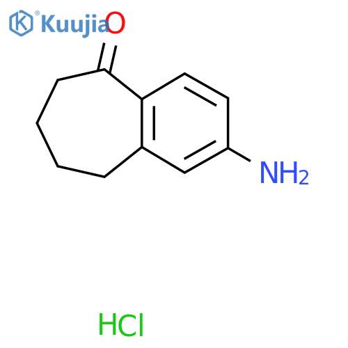 2-Amino-6,7,8,9-tetrahydro-5H-benzo[7]annulen-5-one hydrochloride structure