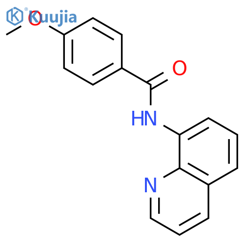 Benzamide, 4-methoxy-N-8-quinolinyl- structure