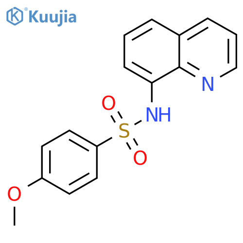 4-methoxy-N-(quinolin-8-yl)benzene-1-sulfonamide structure