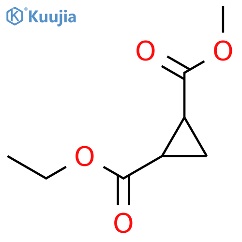 1,2-Cyclopropanedicarboxylic acid, ethyl methyl ester, trans- structure