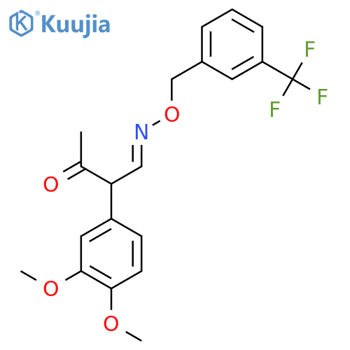 2-(3,4-Dimethoxyphenyl)-3-oxobutanal O-[3-(trifluoromethyl)benzyl]oxime structure