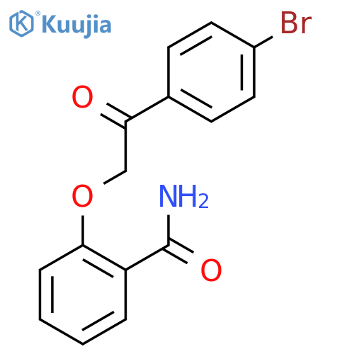2-(2-(4-Bromophenyl)-2-oxoethoxy)benzamide structure