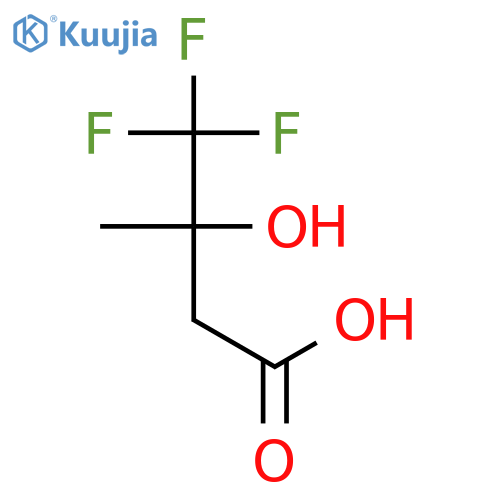 4,4,4-trifluoro-3-hydroxy-3-methyl-butanoic acid structure