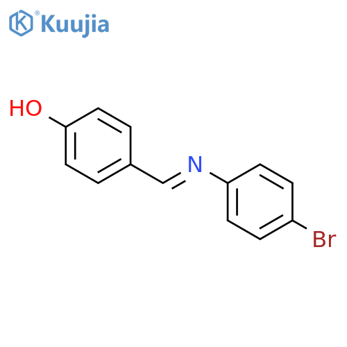 4-{(E)-(4-Bromophenyl)iminomethyl}phenol structure