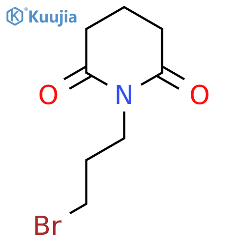 1-(3-Bromopropyl)piperidine-2,6-dione structure