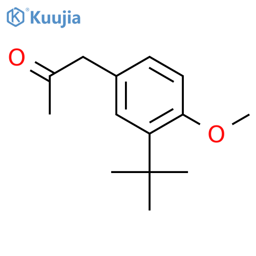 1-(3-(tert-Butyl)-4-methoxyphenyl)propan-2-one structure