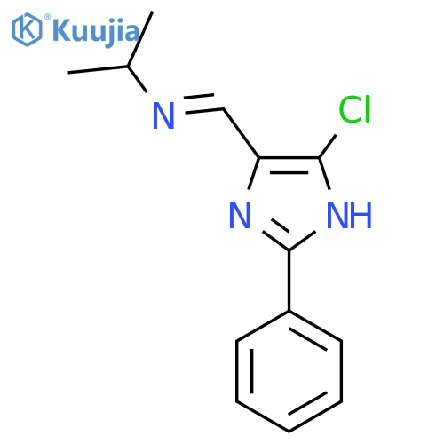 N-[(5-chloro-2-phenyl-1H-imidazol-4-yl)methylene]-2-propanamine structure
