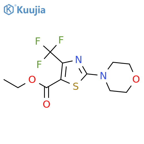 Ethyl 2-(morpholin-4-yl)-4-trifluoromethyl-1,3-thiazole-5-carboxylate structure