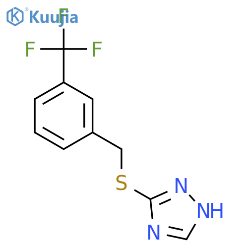 1H-1,2,4-Triazole, 3-[[[3-(trifluoromethyl)phenyl]methyl]thio]- structure