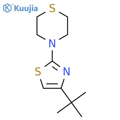 4-(4-Tert-butyl-1,3-thiazol-2-yl)thiomorpholine structure