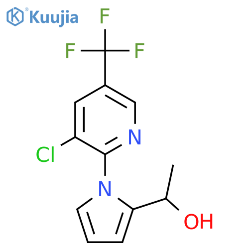 1-{1-[3-chloro-5-(trifluoromethyl)-2-pyridinyl]-1H-pyrrol-2-yl}-1-ethanol structure