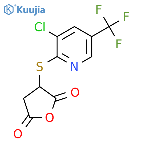 3-{[3-Chloro-5-(trifluoromethyl)-2-pyridinyl]sulfanyl}dihydro-2,5-furandione structure