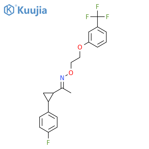 1-[2-(4-FLUOROPHENYL)CYCLOPROPYL]-1-ETHANONE O-(2-[3-(TRIFLUOROMETHYL)PHENOXY]ETHYL)OXIME structure