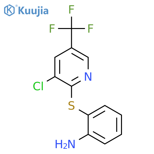2-([3-Chloro-5-(trifluoromethyl)-2-pyridinyl]-sulfanyl)aniline structure