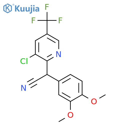 2-3-Chloro-5-(trifluoromethyl)-2-pyridinyl-2-(3,4-dimethoxyphenyl)acetonitrile structure