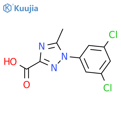 1-(3,5-Dichlorophenyl)-5-methyl-1H-1,2,4-triazole-3-carboxylic acid structure