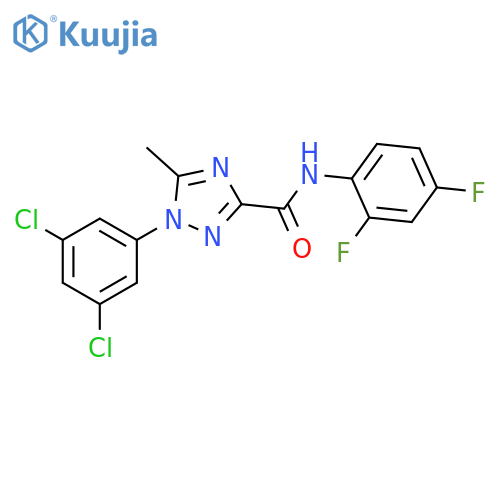 1H-1,2,4-Triazole-3-carboxamide, 1-(3,5-dichlorophenyl)-N-(2,4-difluorophenyl)-5-methyl- structure