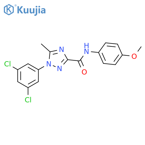 1H-1,2,4-Triazole-3-carboxamide, 1-(3,5-dichlorophenyl)-N-(4-methoxyphenyl)-5-methyl- structure