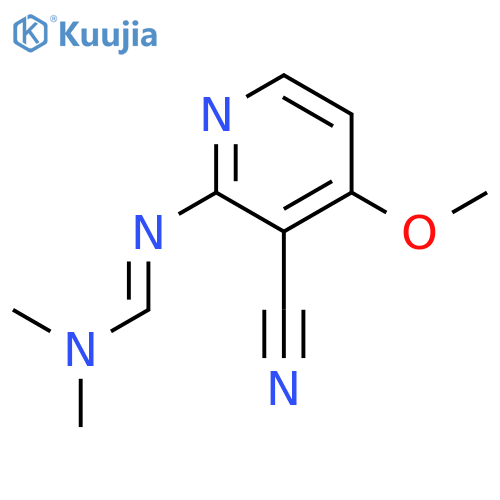 Methanimidamide, N'-(3-cyano-4-methoxy-2-pyridinyl)-N,N-dimethyl- structure