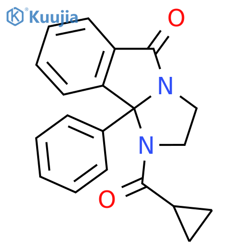 1-(Cyclopropylcarbonyl)-9b-phenyl-1,2,3,9b-tetrahydro-5H-imidazo[2,1-a]isoindol-5-one structure