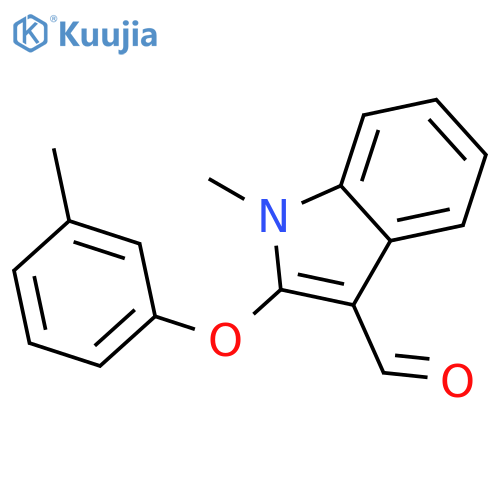 1-Methyl-2-(3-methylphenoxy)-1H-indole-3-carbaldehyde structure
