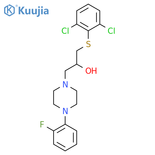 1-[(2,6-Dichlorophenyl)sulfanyl]-3-[4-(2-fluorophenyl)piperazino]-2-propanol structure