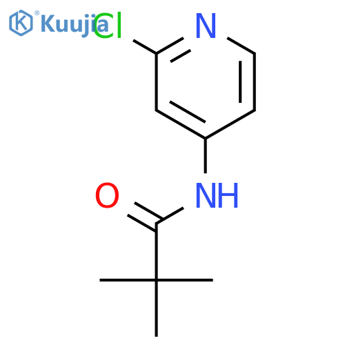 N-(2-chloropyridin-4-yl)pivalamide structure