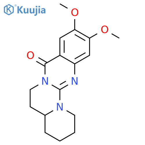 1H,8H-Pyrido[1',2':3,4]pyrimido[2,1-b]quinazolin-8-one, 2,3,4,4a,5,6-hexahydro-10,11-dimethoxy- structure