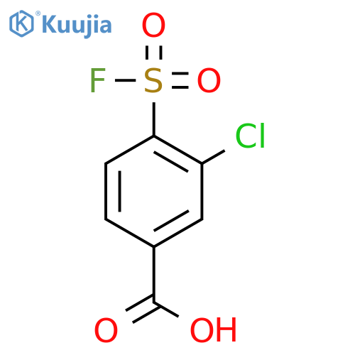 3-chloro-4-(fluorosulfonyl)benzoic acid structure