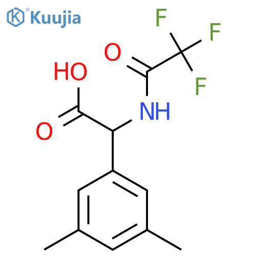 2-(3,5-Dimethylphenyl)-2-(2,2,2-trifluoroacetamido)acetic acid structure