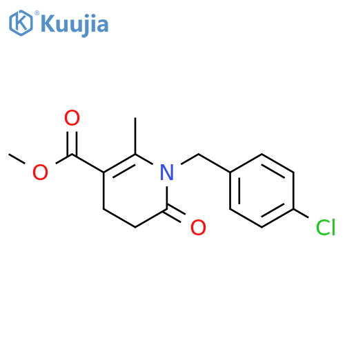 <br>Methyl 1-(4-chlorobenzyl)-2-methyl-6-oxo-1,4,5,6-tetrahydro-3-pyridinecarbo xylate structure
