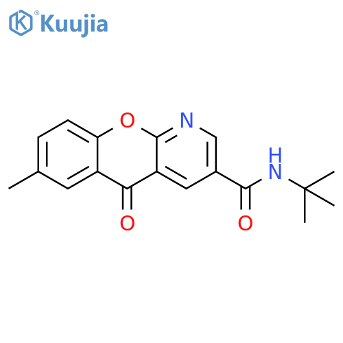 N-tert-Butyl-7-methyl-5-oxo-5H-chromeno[2,3-b]pyridine-3-carboxamide structure