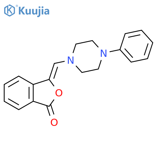 3-[(4-PHENYLPIPERAZINO)METHYLENE]-2-BENZOFURAN-1(3H)-ONE structure