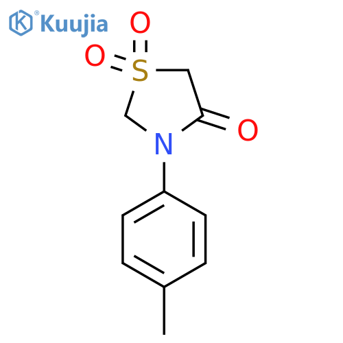 3-(4-Methylphenyl)-1lambda~6~,3-thiazolane-1,1,4-trione structure
